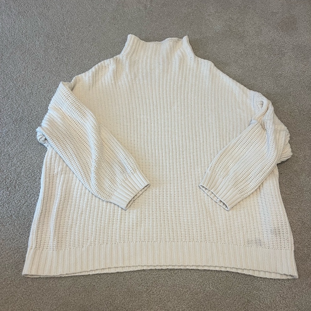 American Eagle Outfitters Cream Cowl Neck Sweater
